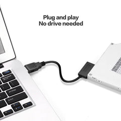 Notebook optical drive cable SATA to USB adapter cable 6+7P SATA to USB 2.0 easy drive cable adapter box