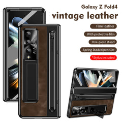 Suitable for Samsung zfold 5 phone case FOLD4 folding official pen slot case film integrated all inclusive anti fall protective case