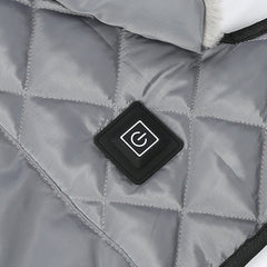Heated Pet Clothing - New Fashion Warm Dog Cotton Jacket with Short Rabbit Fur