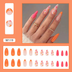 Finished manicure patches, wearable nails, drop-shaped manicure patches, contrasting color combinations