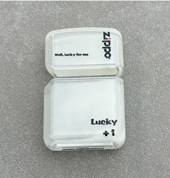 Zippo Treasure Lighter Chrome Matte Logo 205ZL