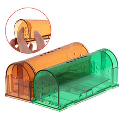 Smart Self-locking Mousetrap Safe Firm Transparent Household Mouse Catcher Control Cage Reusable Mice Rodent Catcher Rat Traps