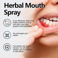 Herbal Mouth Spray, Refreshing Breath Repair Swollen Gums Relieve Oral Ulcer Yang Portable Spray