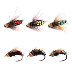 LEO 40pcs/box Fly Fishing Flies Lure High Carbon Steel Fly Tying Hooks for Trout Fishing Artificial Flies