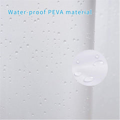 Bathroom Shower Lining Frosted Plastic Extra Long Shower Curtain Liner With Magnet Metal Eyelets Thickened Shower Curtain