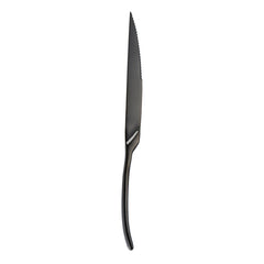 Portugal Titanium Black Stainless Steel Western Cutlery Set for Hotel and Restaurant Knife Fork Spoon Suite Factory Wholesale