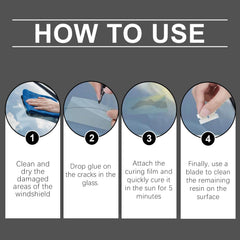 Car Windshield Repair Fluid Set, Car Front Windshield Repair Cracks Clear Vision