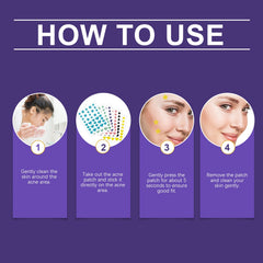 Color Acne Patch Covering Acne Print Face Patch For Comfort And Smoothness