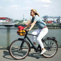 Folding front bike bag, metal bike basket, front carrier, panniers, bike luggage, mountain bike accessories