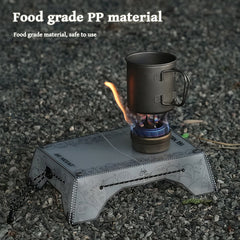Folding Mini Table - Ultralight PP Camp Table & Tray (97g) Food-grade, Portable for Camping & Hiking Gear