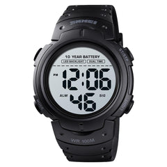 SKMEI 10 Years Battery Men's Watch 100M Waterproof Alarm Clock Sport Watches LED Digital Man Wrist Watch relogio masculino 1560