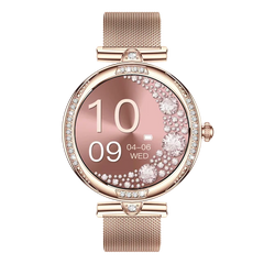 NX17 Pro Smart Watch Fashion Dimanond Ladies Wristwatch Amoled Bluetooth Calling Health Monitoring Women Fitness Smartwatch