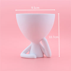 Cartoon cheek support abstract figurine desktop decoration creative home