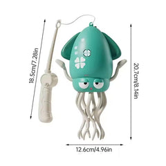 Creative Dancing Squid: auto-sense, obstacle-avoid e-pet with music, lights, rechargeable & interactive gift.