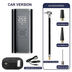 6000mAh Portable Car Air Compressor 12V 150PSI Electric Cordless Tire Inflator Pump for Motorcycle Bicycle Boat AUTO Tyre Balls