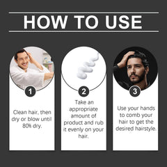 Men's Fragrance Styling Cream Refreshing Styling Lasting Three-Dimensional Styling Non-Greasy Hair Cream
