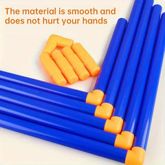Mini foldable plastic soccer set, detachable posts, high-strength, indoor/outdoor, kids' bday gift