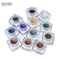 IMAGIC Gel Eyeshadow Cream Waterproof Long Lasting Shimmer Glow 12 Colors