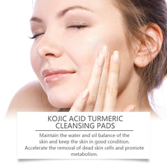 Turmeric Acid Cleaning Pad Brightening Cleaning Gentle Moisturizing Nourishing Care Cleansing Pad