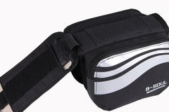 B-SOUL Bicycle Mountain Bike Upper Tube Bag Saddle Bag Road Car Front Bag Increase Touch Screen Mobile Phone Bag 5.7 Inches