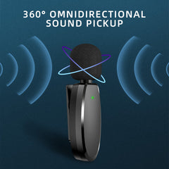 Lavalier Wireless Microphone Outdoor Live Broadcast Internet Celebrity Carry 2.4G Radio Noise Reduction Small Microphone