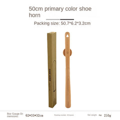 Elderly and Pregnant Women's Shoe Horn - Extended Handle Black Walnut Wood High-Grade Shoe Helper Tool