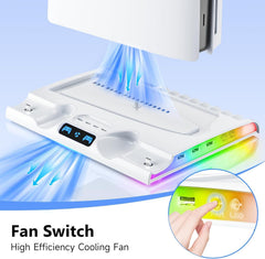 PS5 SLIM dedicated charging dock p5SLIM cooling base thin fan disc storage rack