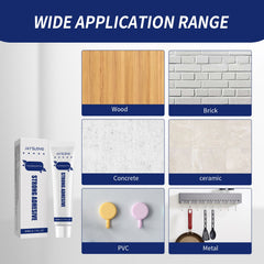 Nail-free Adhesive, Household Hardware Auxiliary Adhesive Glass Shelving Adhesive Hole Free Nail-free Adhesive