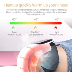 Knee Massager with Heat and Kneading for Pain Relie Rechargeable LED Display Arthritis Massagers Infrared Heated Vibration Tool