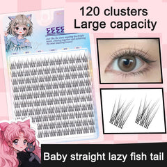 Sunflower Comics Pure Desire Eyelash Simulation Natural Thickening Large Segmented Trilogy False Eyelash Laziness
