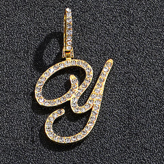 Hip hop accessories grass letter pendant melon seed buckle Cuban chain accessory