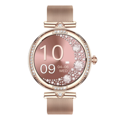 NX17 Pro Smart Watch Fashion Dimanond Ladies Wristwatch Amoled Bluetooth Calling Health Monitoring Women Fitness Smartwatch