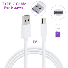 Suitable for Huawei mobile phone 5A fast charging data cable, 1 meter 1.5 meters 2 meters 3 meters Typc-c mobile phone data cable
