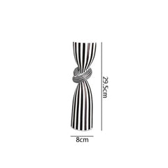 Creative Irregular Resin Candle Holder Living Room Desktop Black White Stripe Candle Holder Decoration Home Candle Container