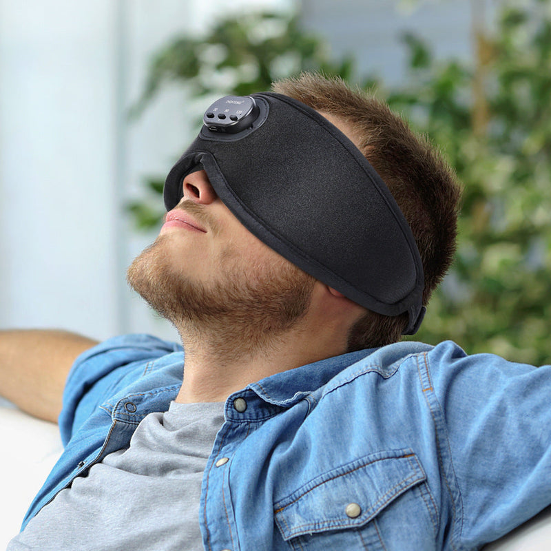 Bluetooth White Noise Milk Silk 3D Eye Socket Full Blackout Breathable Smart Music Sleep Mask