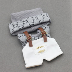 17cm Labubu First and Second Generation Blind Box 10cm Cotton Crying Doll Clothes Knitted Printed Hat