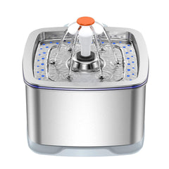 Stainless Steel Smart Pet Water Dispenser with Automatic Circulation and Filtration, Large Capacity Feeder for Cats and Dogs