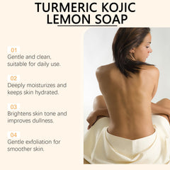 Lemon Turmeric Acid Soap Cold Wash Bath Gentle Cleansing Skin Care Facial Body Universal