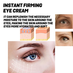 Instant Firming Eye Cream, Elastic Tightens Eye Skin Moisturizing Treatment To Reduce Fine Lines And Dark Circles Under The Eyes