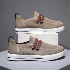 Soft elastic mesh shoes sports shoes lightweight business men's shoes