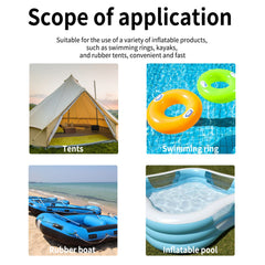 JUE FISH Rubber Swimming Ring Repair Patch, Swim Ring Patch Self-Adhesive Seal