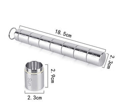 Sealed Waterproof 7 Days Split Aluminum Alloy Metal Medicine Box