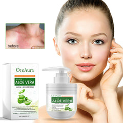 Aloe Vera Soothe Recover Cream, Repair Dull And Moisturizing Skin Lightweight Non-Greasy Beauty Cream