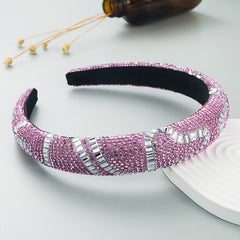 Hair Hoop Fashion New Design Shiny Gypsophila Thin Sponge Headband Korean High-End High-Skull Top Hair Accessories