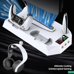 PS5 Slim/PS5 Cooling Stand Optical/Digital Universal Base Multi functional Charging Stand
