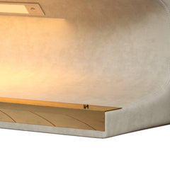Entryway Bench Leather Upholstered Ottoman with LED sensor light for living room ,bedroom,end of bed ，Beige