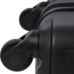 Hardshell Luggage Spinner Suitcase with TSA Lock Lightweight Expandable 24'' (Single Luggage) Black + ABS + 24 Inch