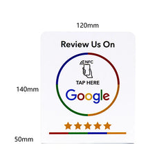 Google comment card NFC standing card NTAG213URL written into Apple Android phone touch NFC review card