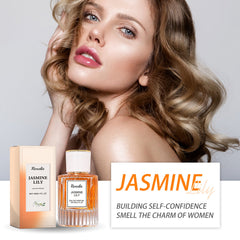 Lily Women Pheromone Perfume, Wrist Behind Ear Neck Natural Long-Lasting Light Fragrance Delicate Elegance Exudes Feminine Charm
