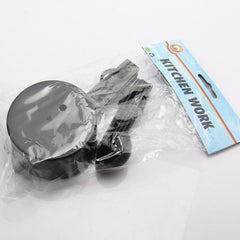 10-Piece Plastic Measuring Cups Black